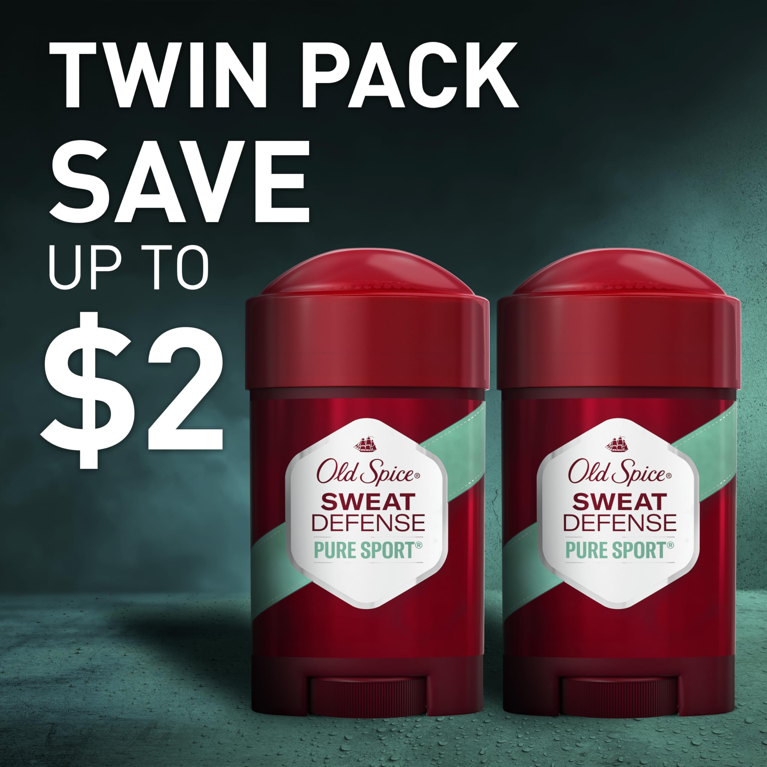 Old Spice Sweat Defense soft solid 2-6 oz per stick suggests portable daily use.