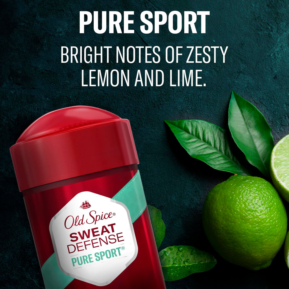 Old Spice Sweat Defense Soft Solid anti-odor technology emphasis on odor defense