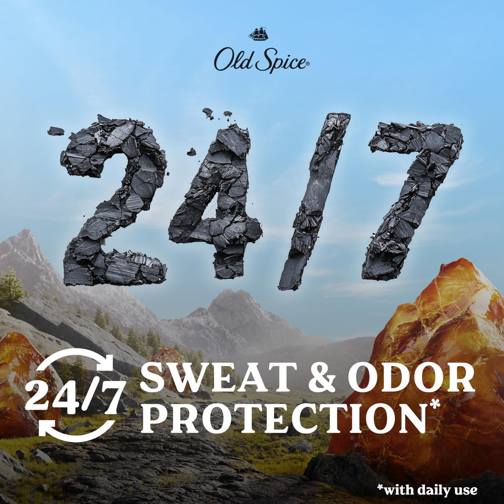 Three-stick Old Spice antiperspirant deodorant set ready for daily use