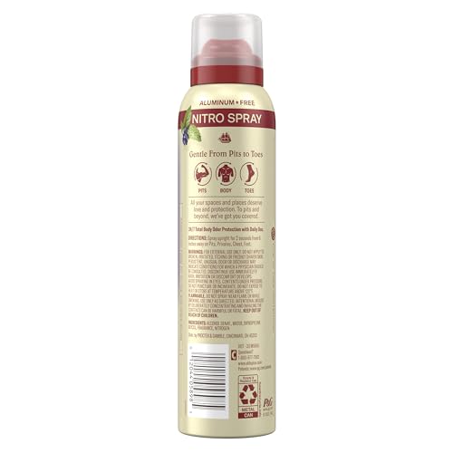 Spray mist creates a light scent cloud after application.