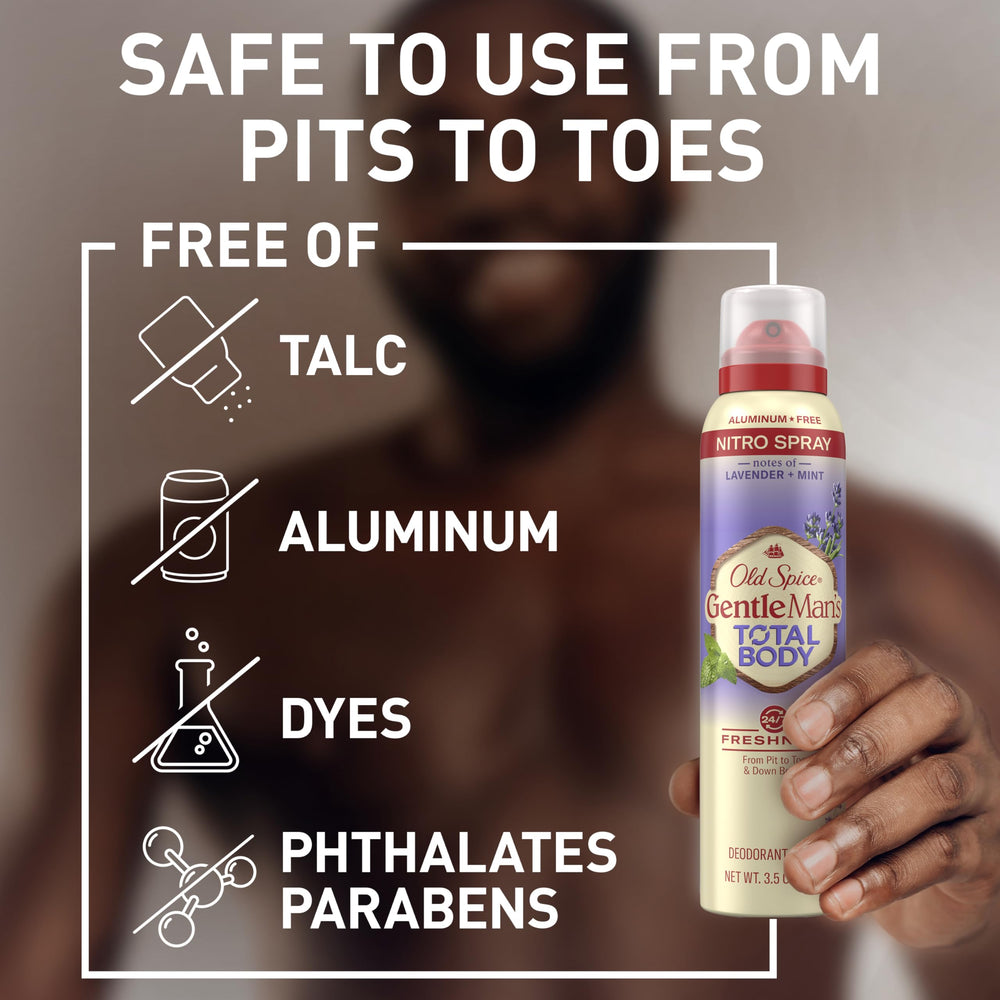 Underarm area showing application of Lavender Mint deodorant.