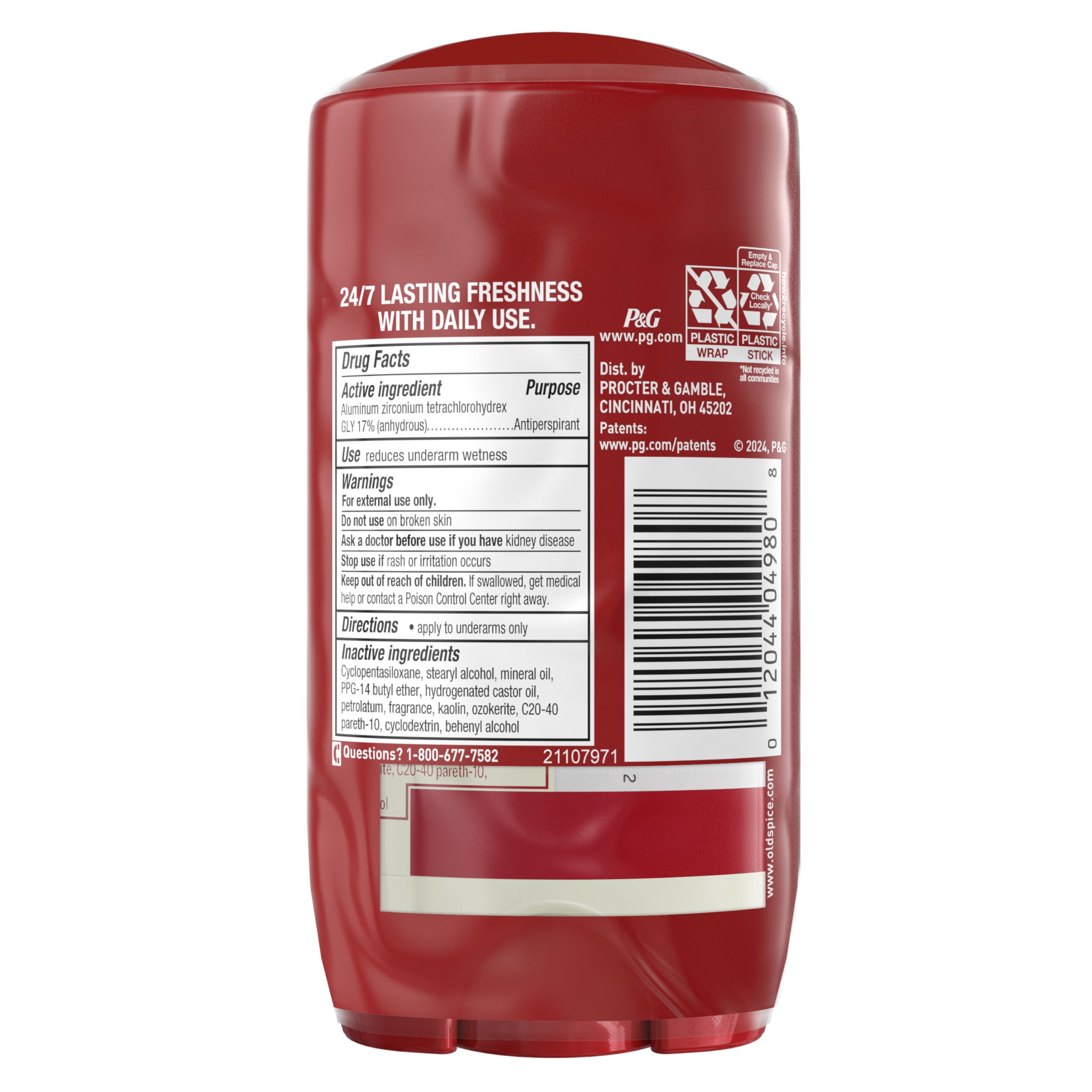 Old Spice Dry Feel underarm application demonstration for daily use.