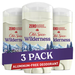 Old Spice Wilderness Lavender deodorant front view in 3oz pack for all-day freshness