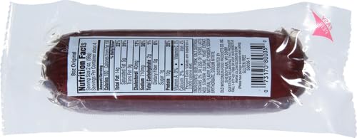 Sliced Old Wisconsin sausage on cheese board for snacking
