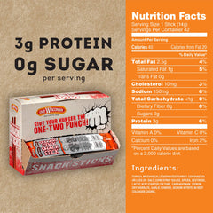 Old Wisconsin smoked turkey snack sticks with natural flavor for on-the-go satisfaction