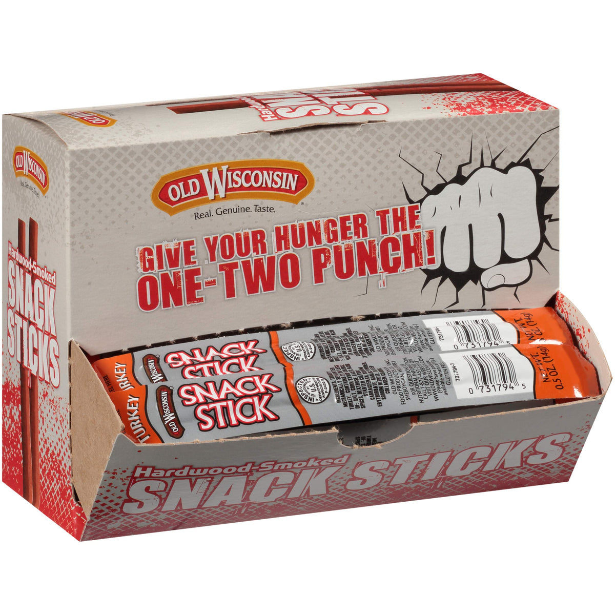 Old Wisconsin turkey snack sticks ready to eat for a quick protein snack