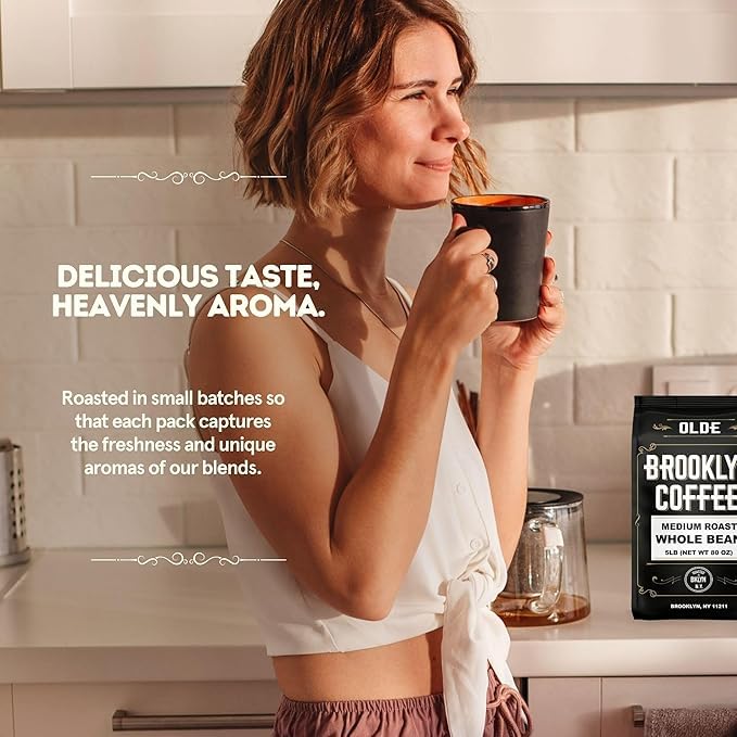 OLDE BROOKLYN COFFEE air-tight valve bag preserves freshness after roast.