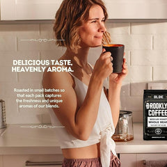 OLDE BROOKLYN COFFEE air-tight valve bag preserves freshness after roast.