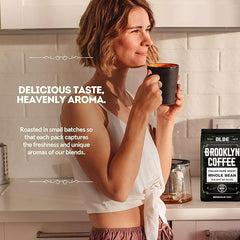 OLDE BROOKLYN COFFEE rich aroma fills your kitchen during brewing.
