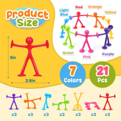 OleOletOy humanoid suction points on hands and feet provide a strong hold.