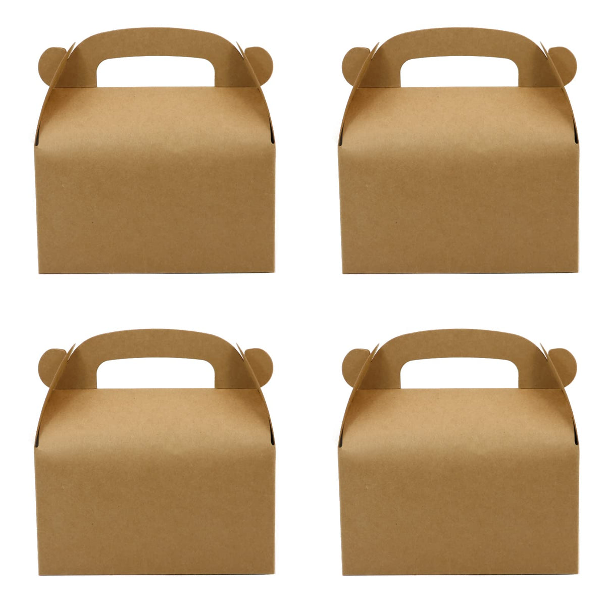 Oletx brown party favor box flat pack ready to assemble for gifts