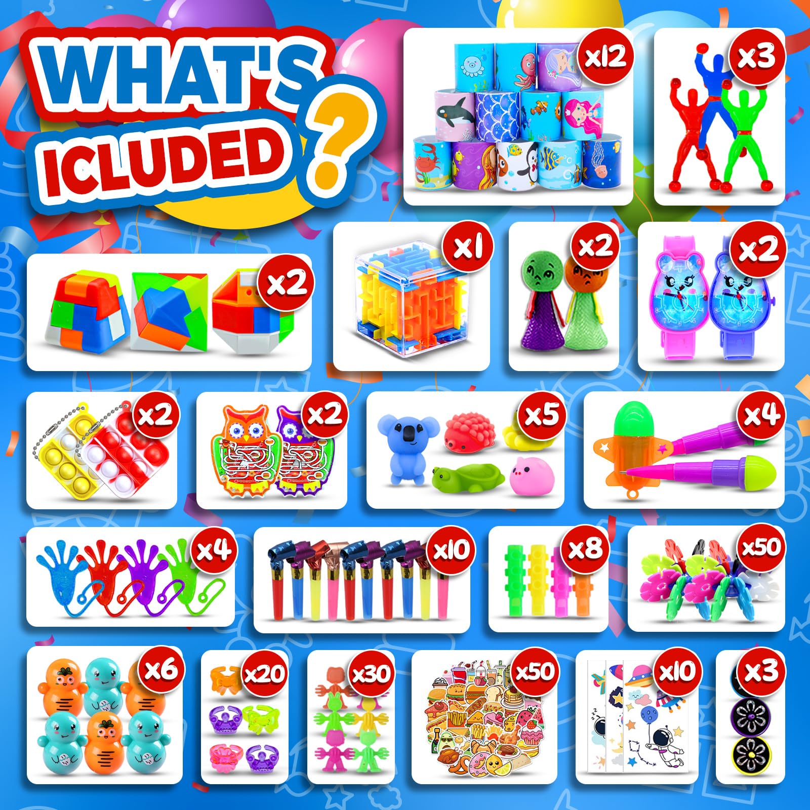 Olganicor classroom prizes treasure box set ideal for rewards and party giveaways.