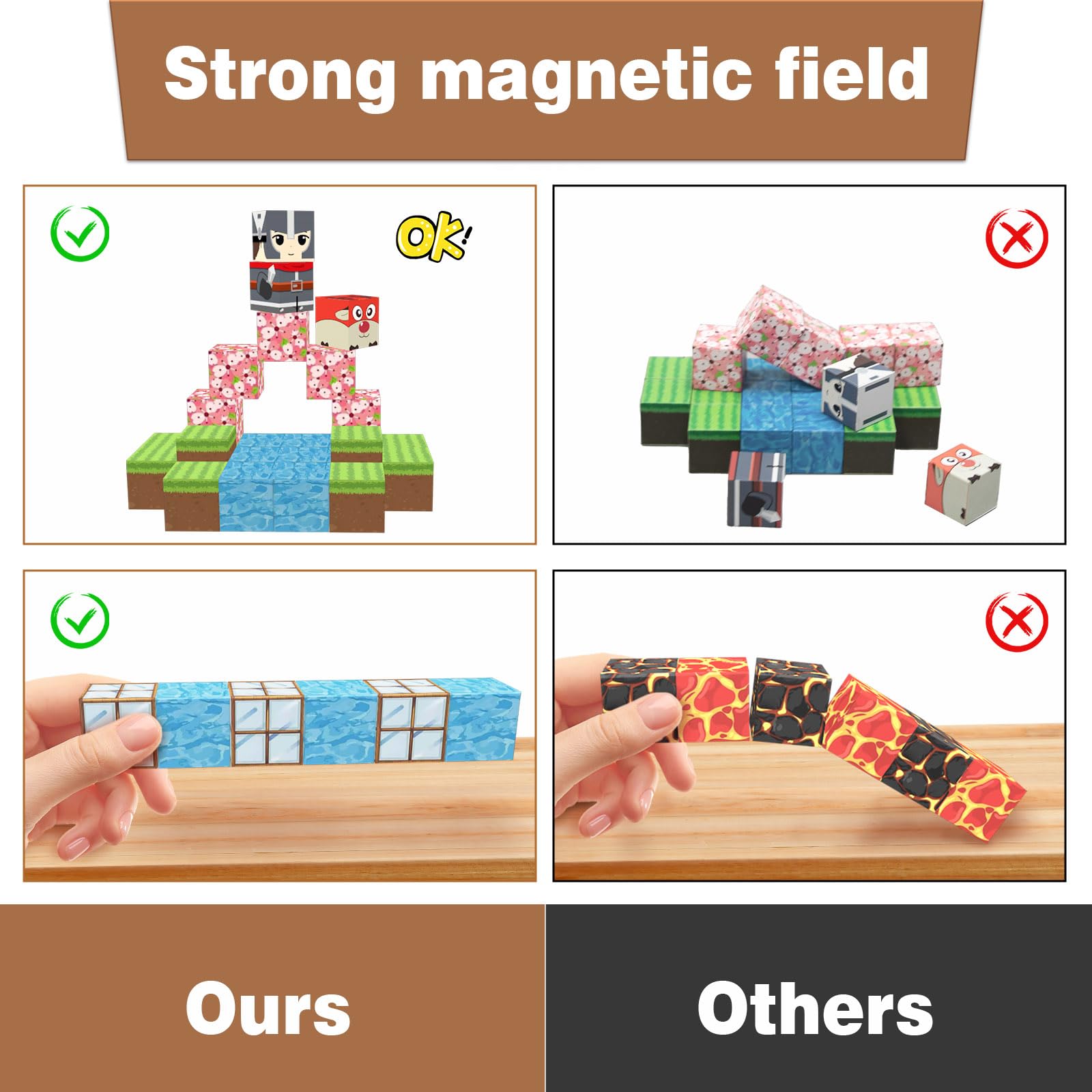 OLIA DESIGN magnetic blocks enable stable 2D and 3D constructions