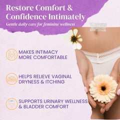 Olidiva bioestriol cream pump dispense enables easy daily vaginal care.