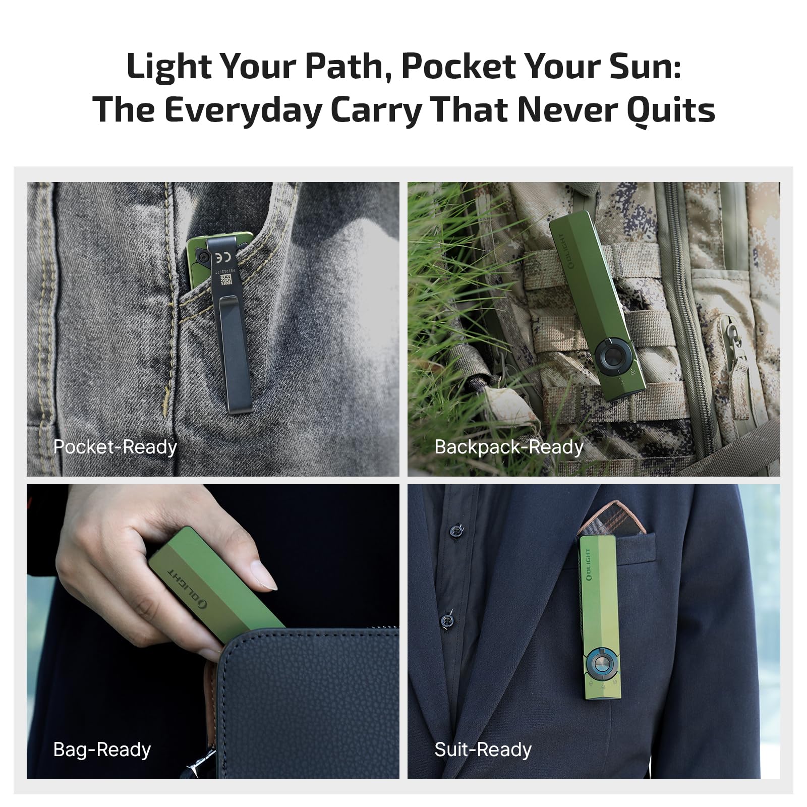 OLIGHT ArkPro dual direction clip for versatile attachment