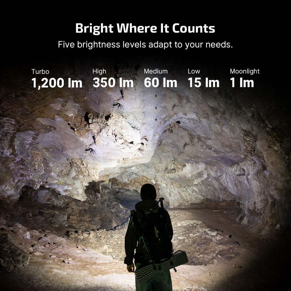 OLIGHT ArkPro Lite red light preserves night vision during navigation