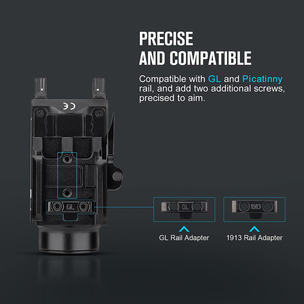 OLIGHT Baldr S dual ambidextrous switches enable easy activation.