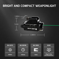 OLIGHT Baldr S white LED combo offers versatile lighting in various environments.