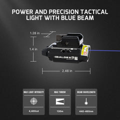 OLIGHT Baldr S white light at 800 lumens in action