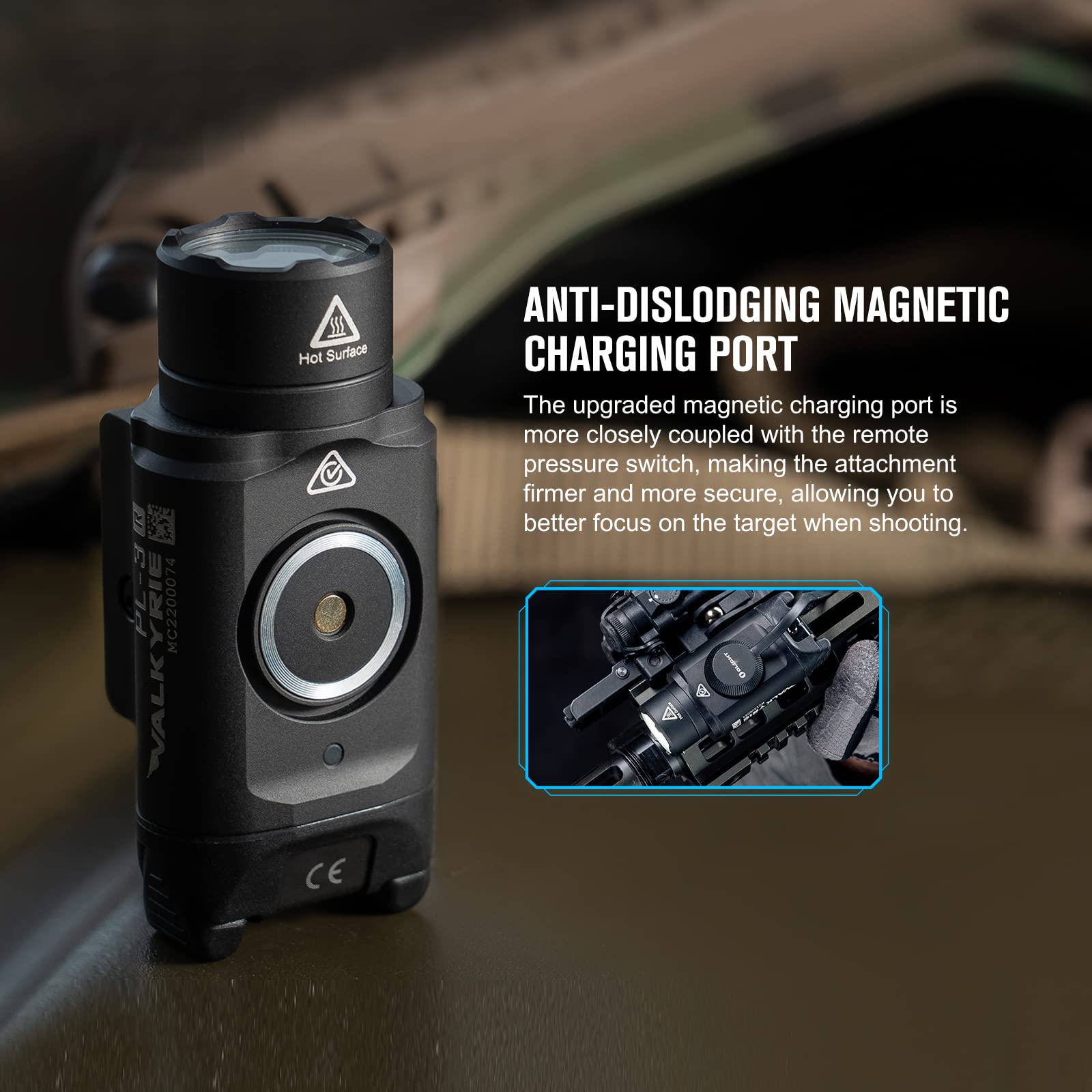 Four output modes: momentary, constant, strobe, lock.