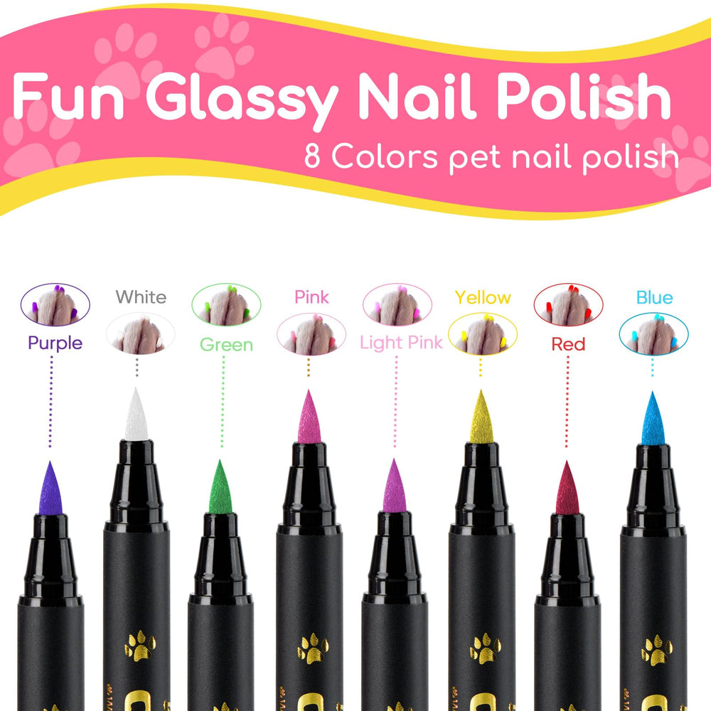 OLINGYOU eight-color set enables creative dog nail designs