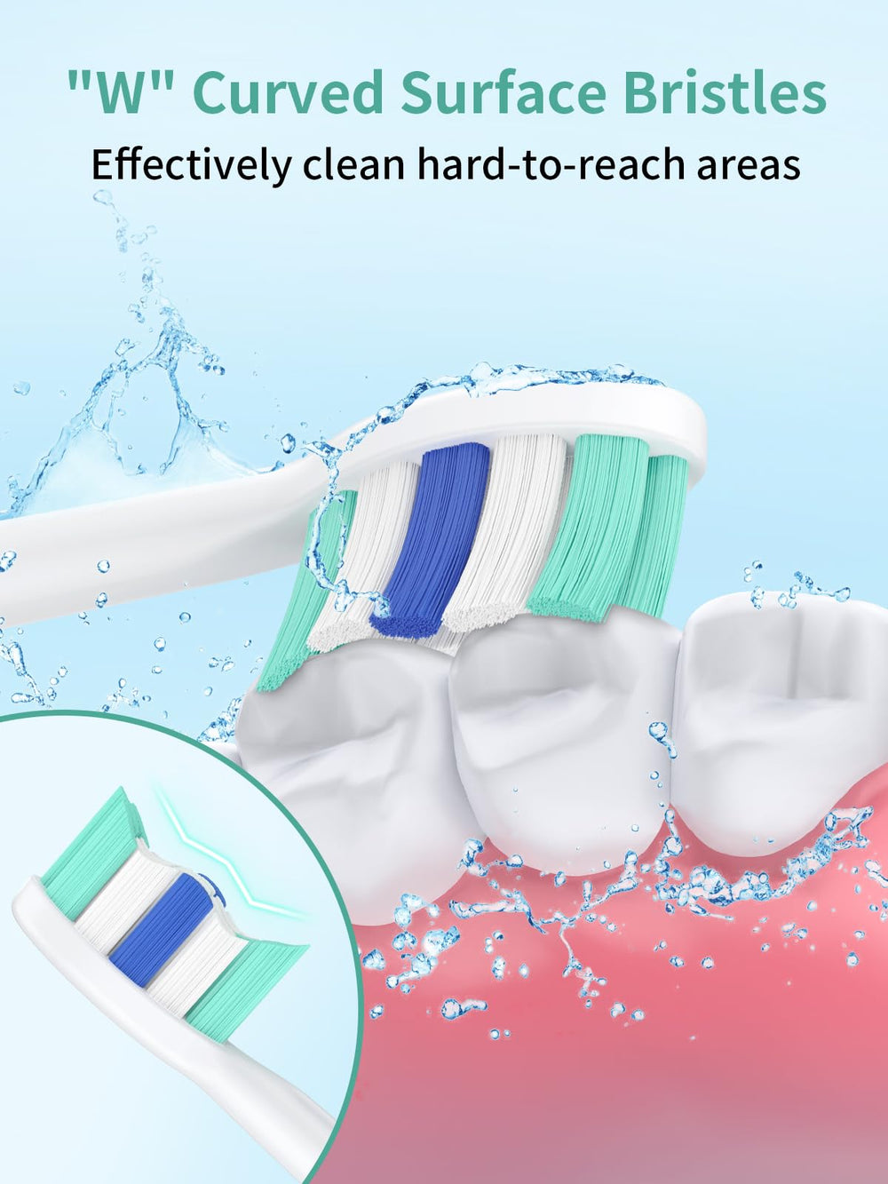 Dust-proof cover included with OLINS KAKO replacement heads for clean storage.