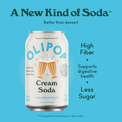 OLIPOP Classic Grape bottle on table for premium, refreshing sipping.