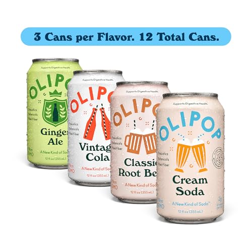 OLIPOP Classic Root Beer bottle, gluten-free and GMO-free indulgence for any time.