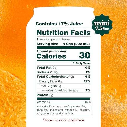 OLIPOP Minis Orange Cream six-pack in pantry-friendly packaging for easy on-the-go refreshment.