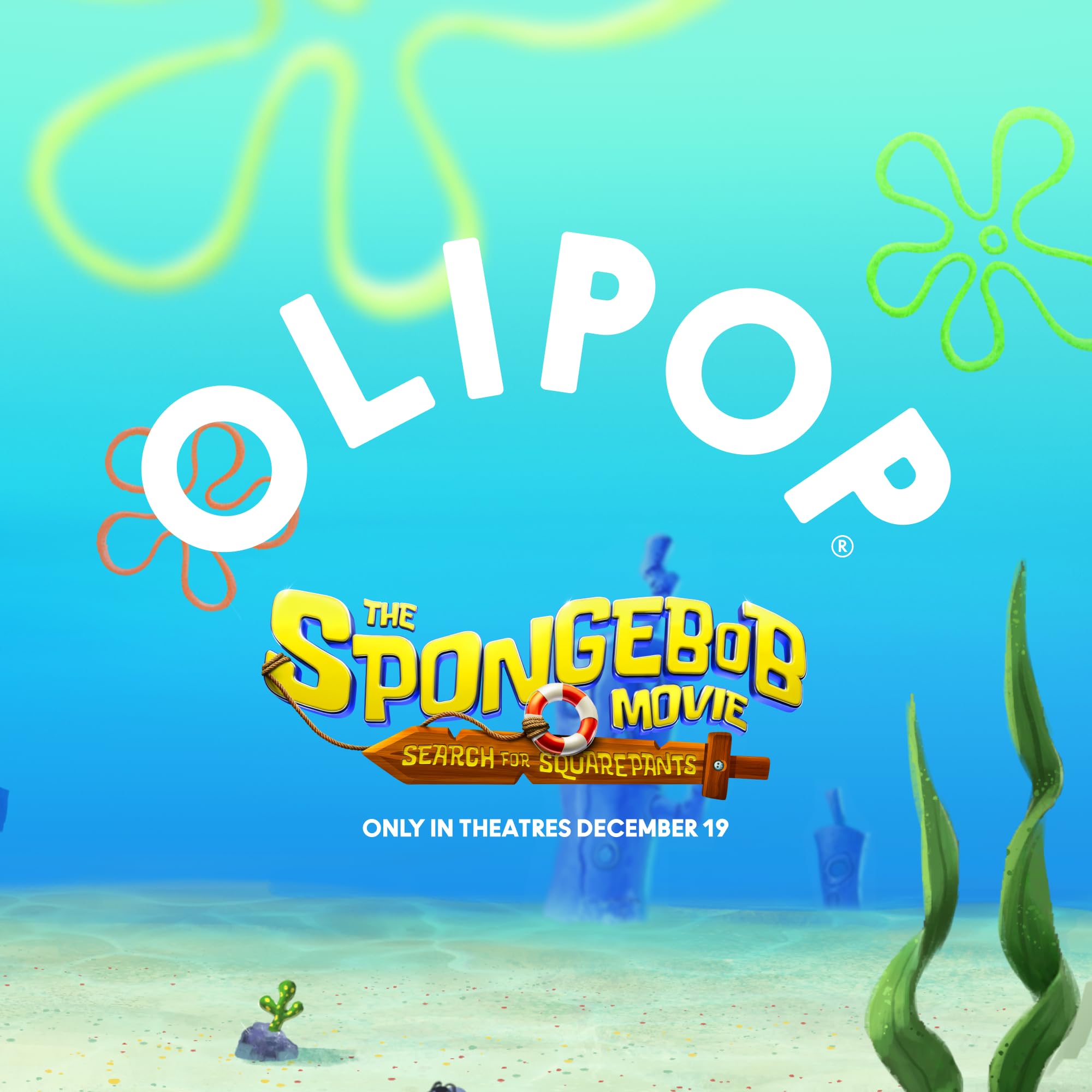 Nostalgic SpongeBob artwork on OLIPOP packaging evokes a playful, refreshing experience