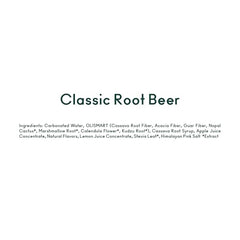 OLIPOP Root Beer bubbles in a chilled glass, accentuating indulgent taste with healthier twist.
