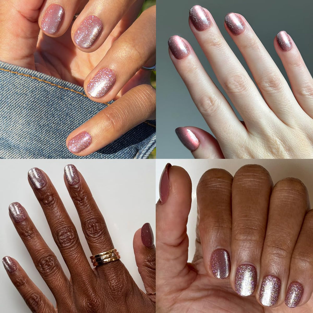Olive & June close-up highlights realistic nail shape and finish.
