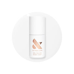 Olive & June Gel Polish Base Coat bottle forms a durable foundation for nails