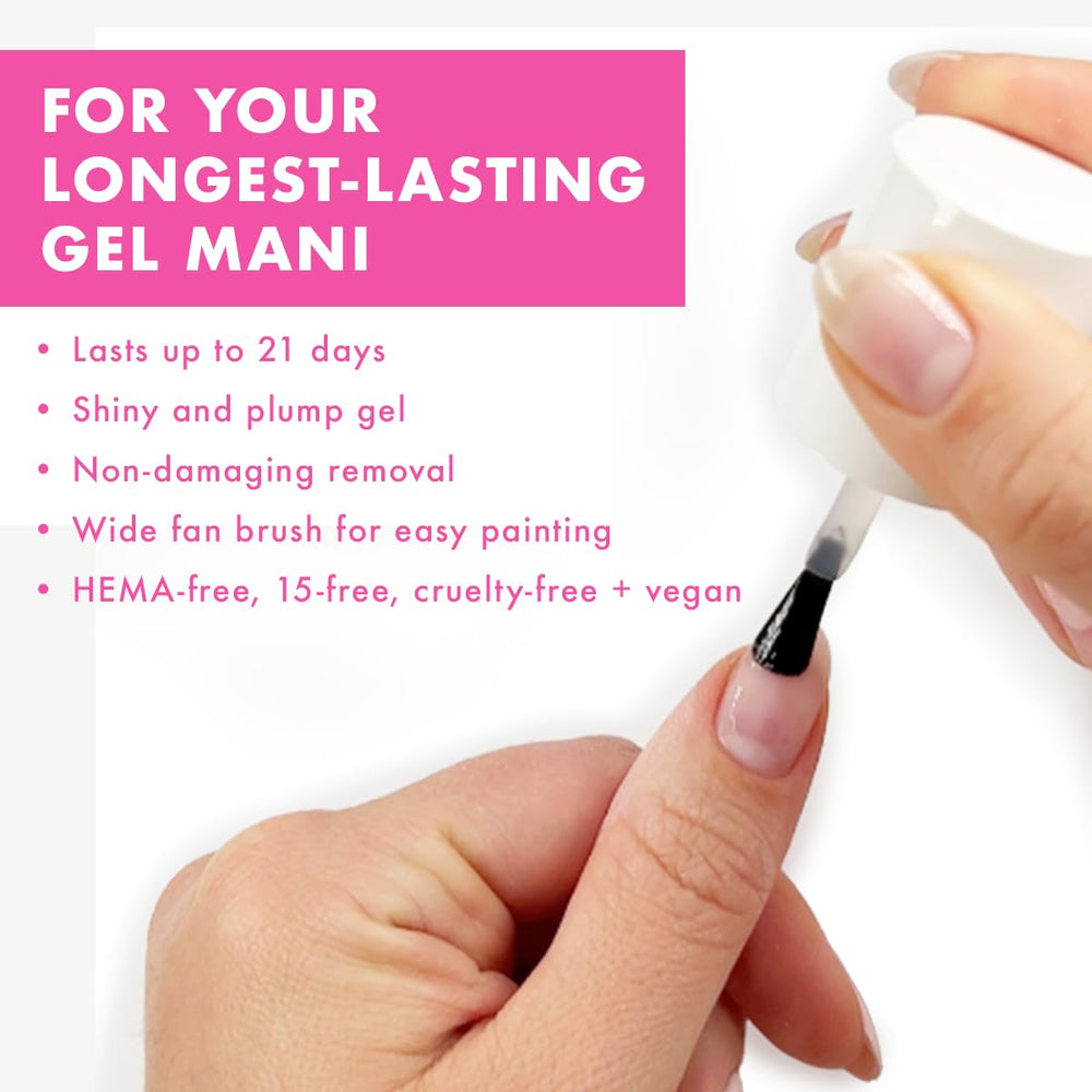 Olive & June Gel Polish Base Coat during second coat application for richer color