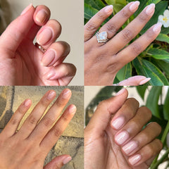 Two coats of Olive & June gel polish deliver even, high-shine color.