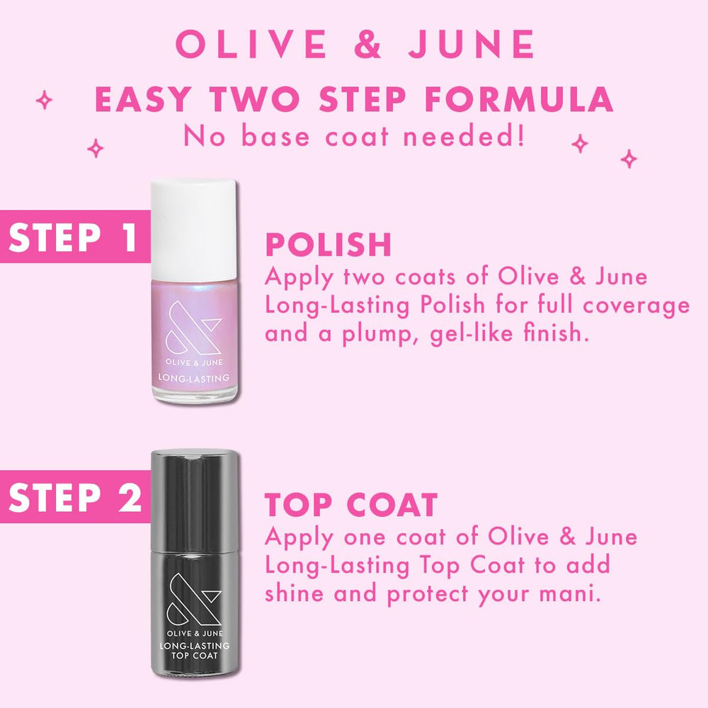 Olive & June Poppy handle improves control during application