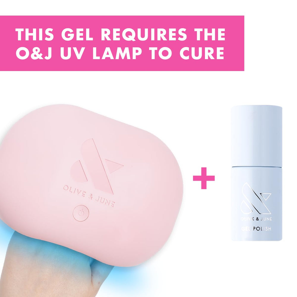 Olive & June at-home manicure-pedicure with professional-grade shine.