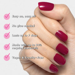Olive and June Super Stick Mani kit components with tabs and tools for at-home manicure