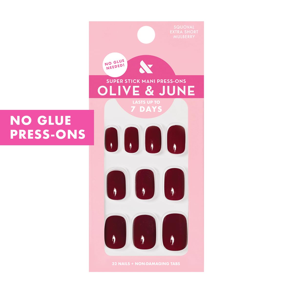 Olive and June Super Stick Mani tab wheel close-up demonstrates easy on-off application