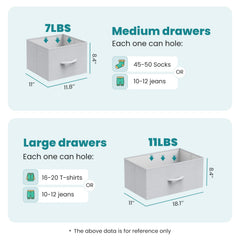 OLIXIS fabric-bin drawer for versatile storage and easy access.