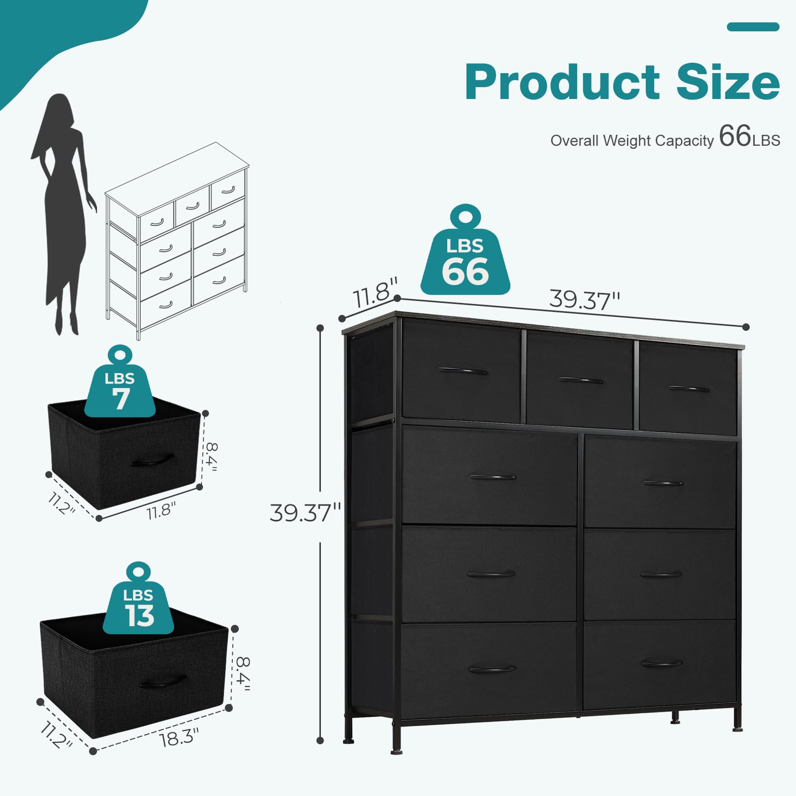OLIXIS drawer close-up highlighting smooth-glide action and easy-pull handles