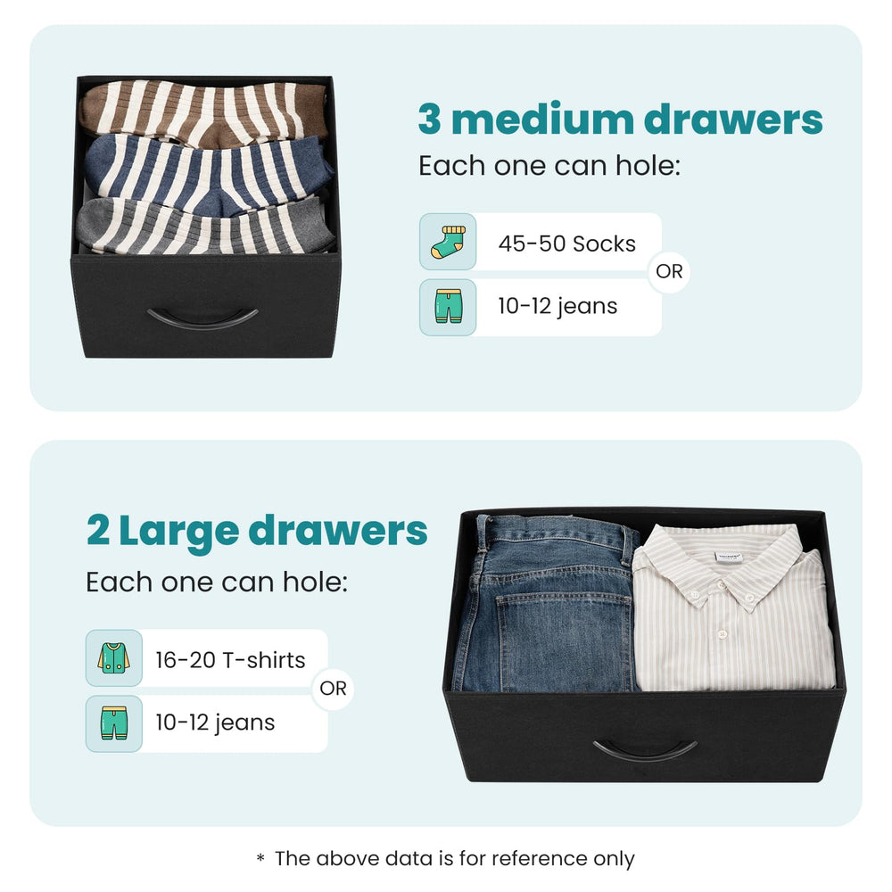 OLIXIS easy-pull drawers provide smooth opening and closing.