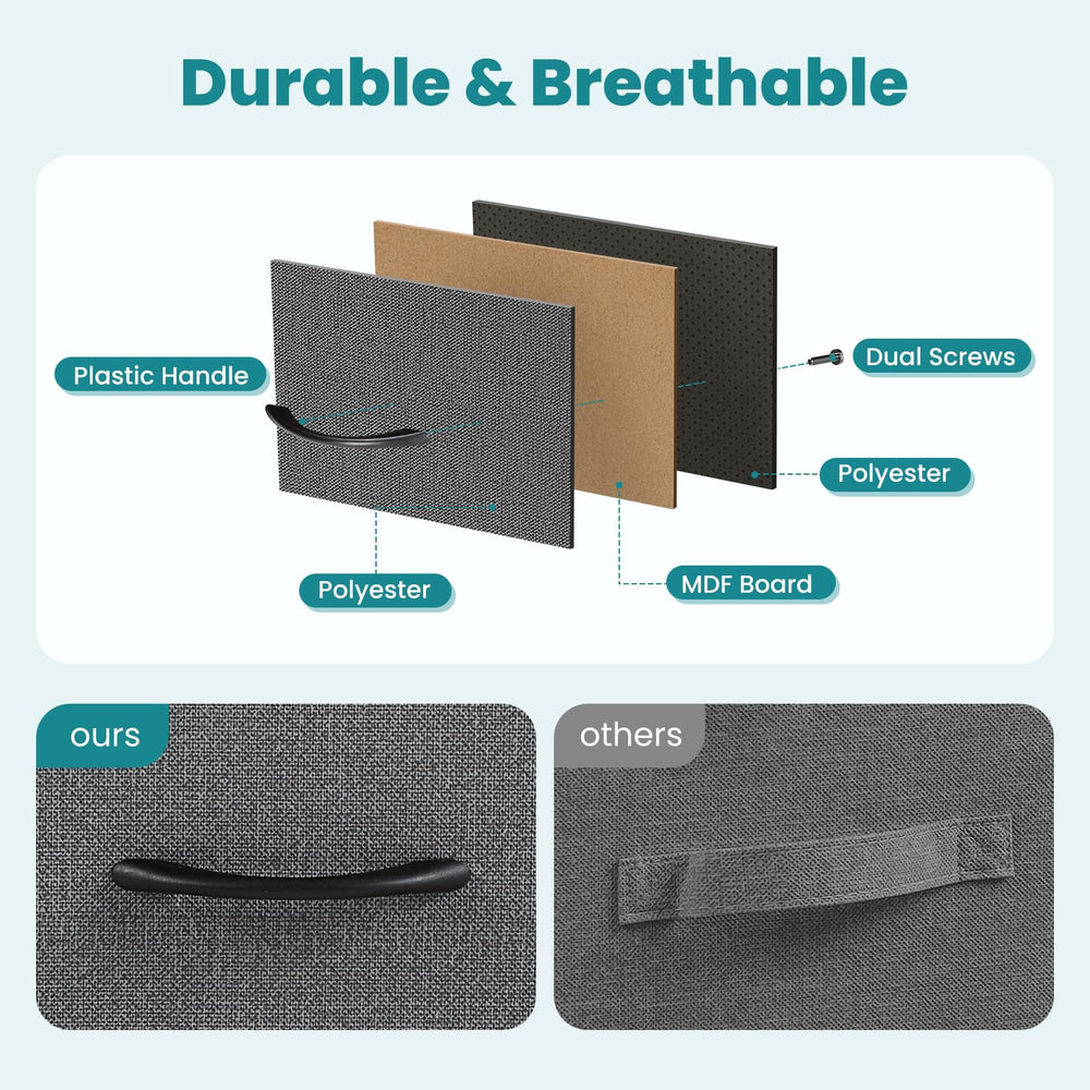 OLIXIS dresser durable materials feature non-woven fabric for easy cleaning.