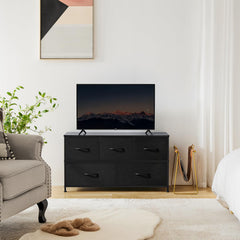 OLIXIS steel-frame dresser showcases durable construction for daily use.