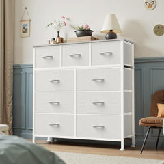 OLIXIS fabric drawers open to reveal easy-access clothing and accessories.