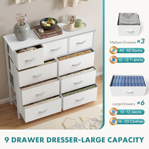 OLIXIS wide fabric chest used for closet or entryway organization.