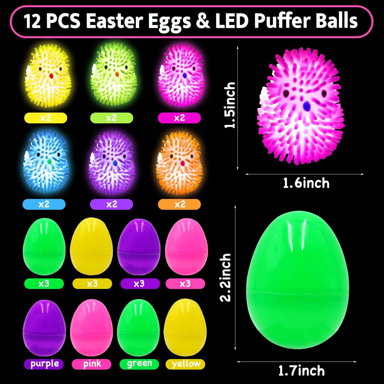 Olixmlya colorful flashing lights demonstrate engaging glow-in-the-dark play
