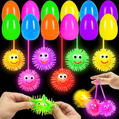 Olixmlya Easter eggs LED balls 24-pack glowing for festive egg hunts