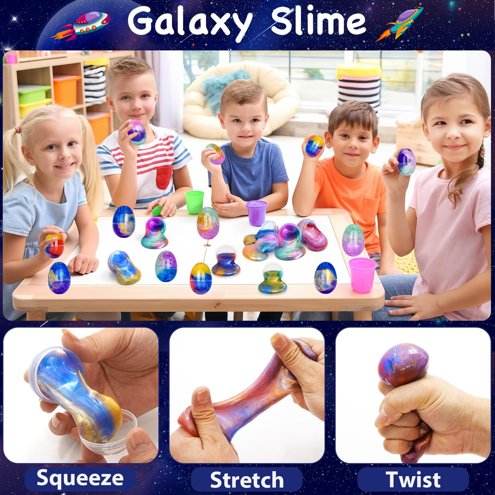 Olixmlya Gift-boxed Easter slime eggs ideal as a ready-to-gift party favor