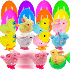 Olixmlya jumbo Easter egg wind-up bunny for interactive spring fun